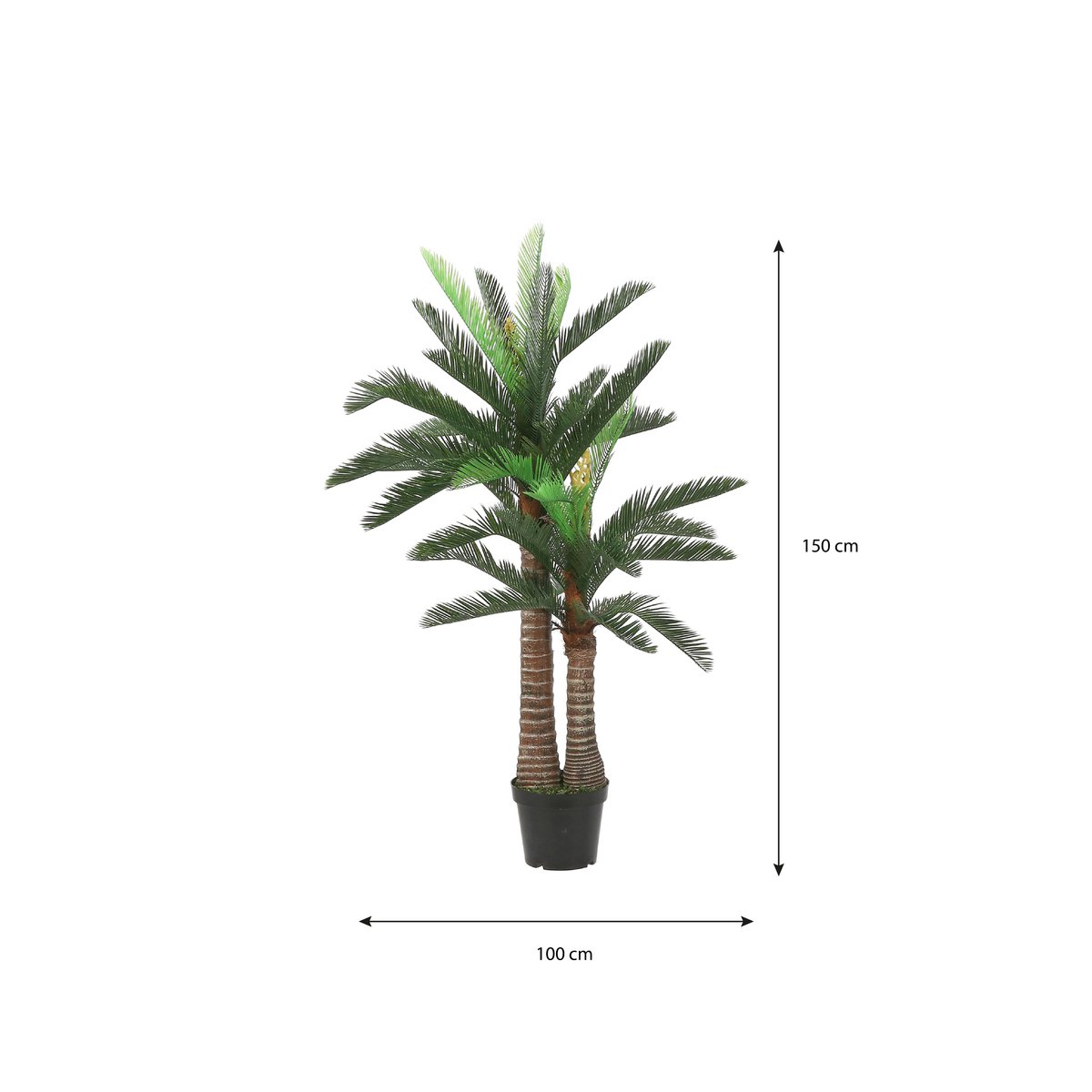 Cycas kunstpalm, 150 cm