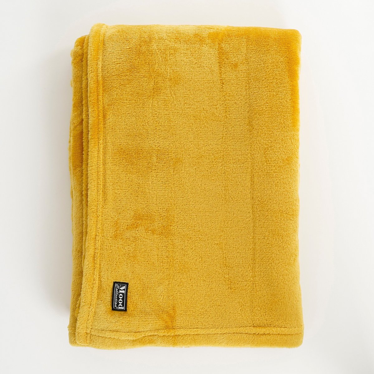 Mica Decorations Famke Plaid – Fleece Geel (130 x 180 cm)