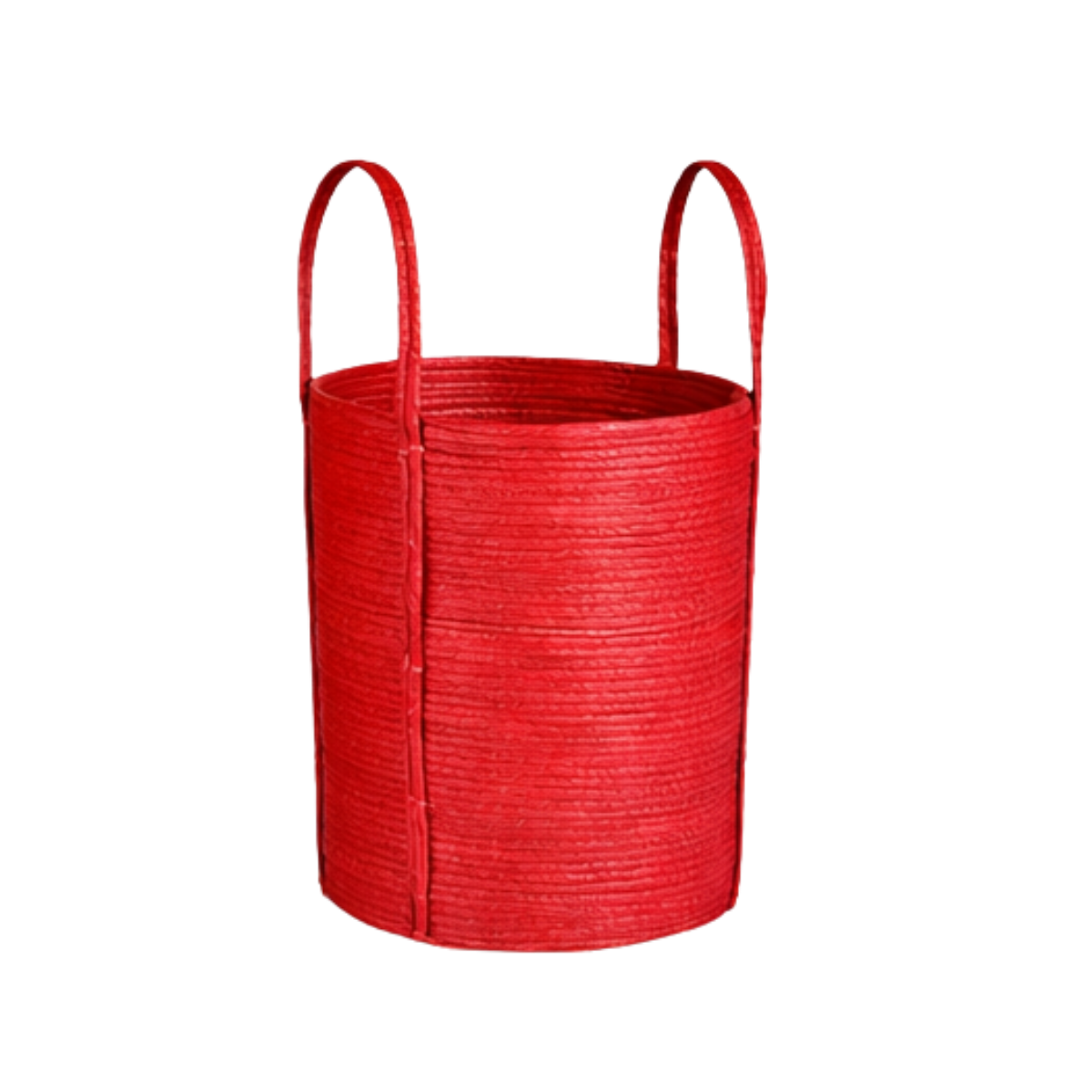 Brooklyn opbergmanden, set van 3, rood en lichtbruin
