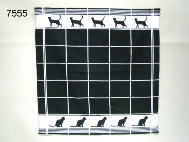 Poes theedoek, 60 x 60 cm