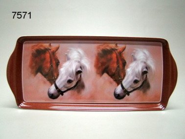 Paard dienblad, best friends, 38 x 16,5 cm