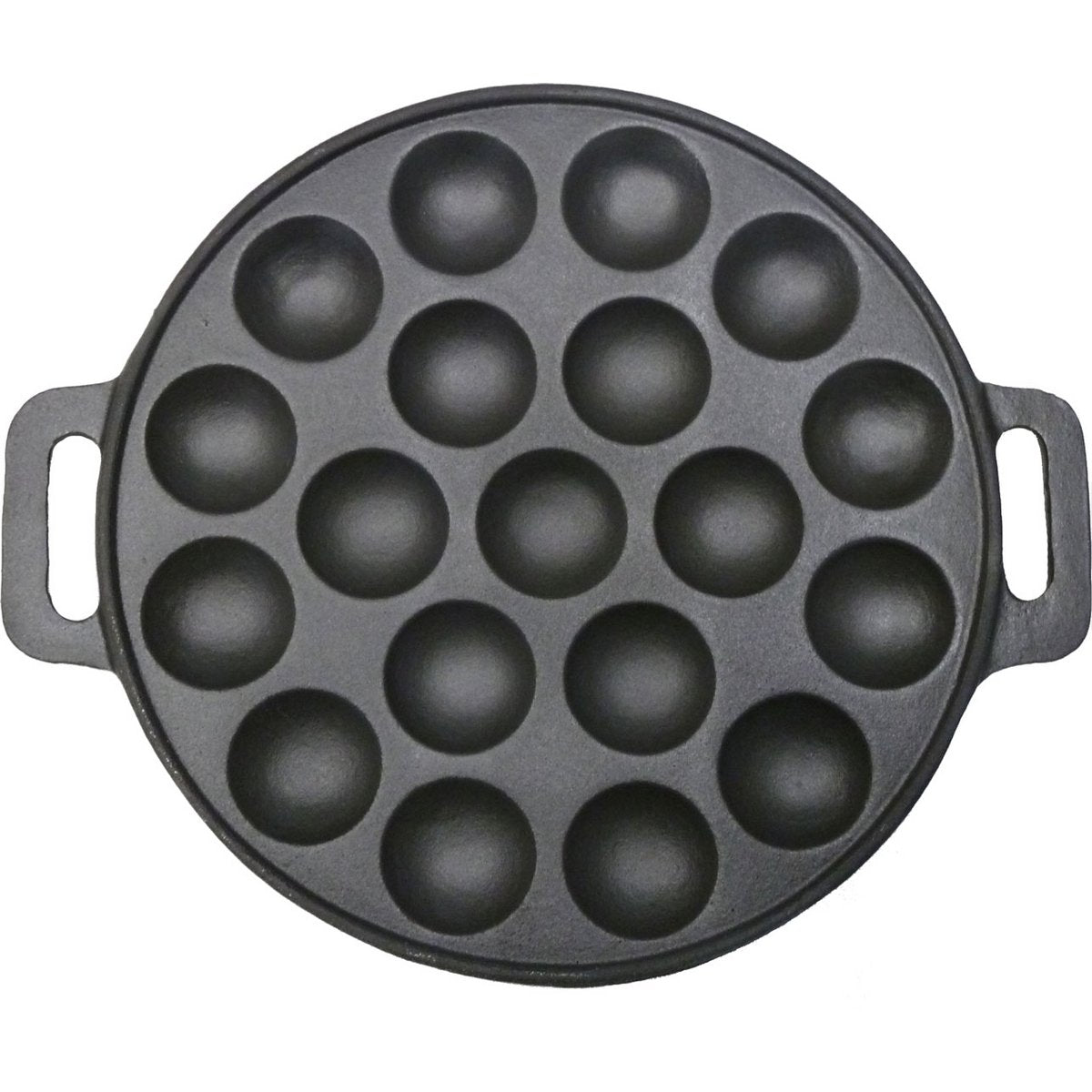 Poffertjesplaat gietijzer Ø 24 cm voor 19 poffertjes