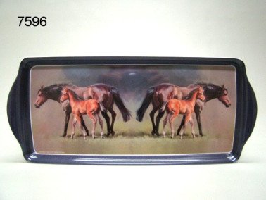 Paard dienblad, togetherness, 38 x 16,5 cm