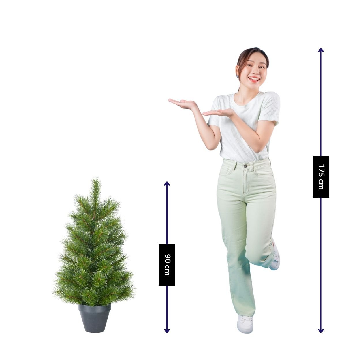 Glendon kunstkerstboom, 90 cm, Ø 51 cm