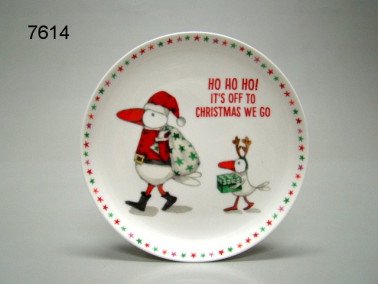 Kerstbordje ho, ho, ho, 15,5 cm