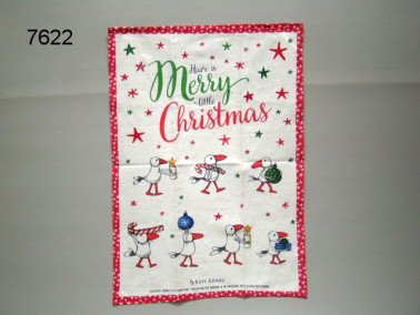 Kerst theedoek, 70 x 50 cm