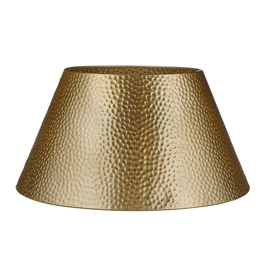 Goudkleurige metalen kerstboomrok, 50 × 30 × 26 cm