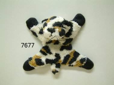 Panter magneet pluche, 9 x 7 cm