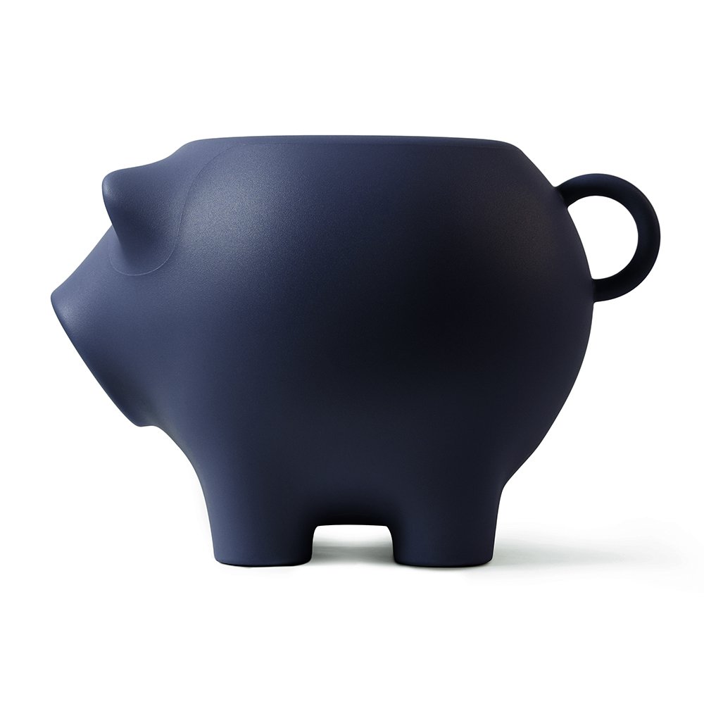Sidepig bijzettafel, gerecycled kunststof, 67 × 45 × 45 cm