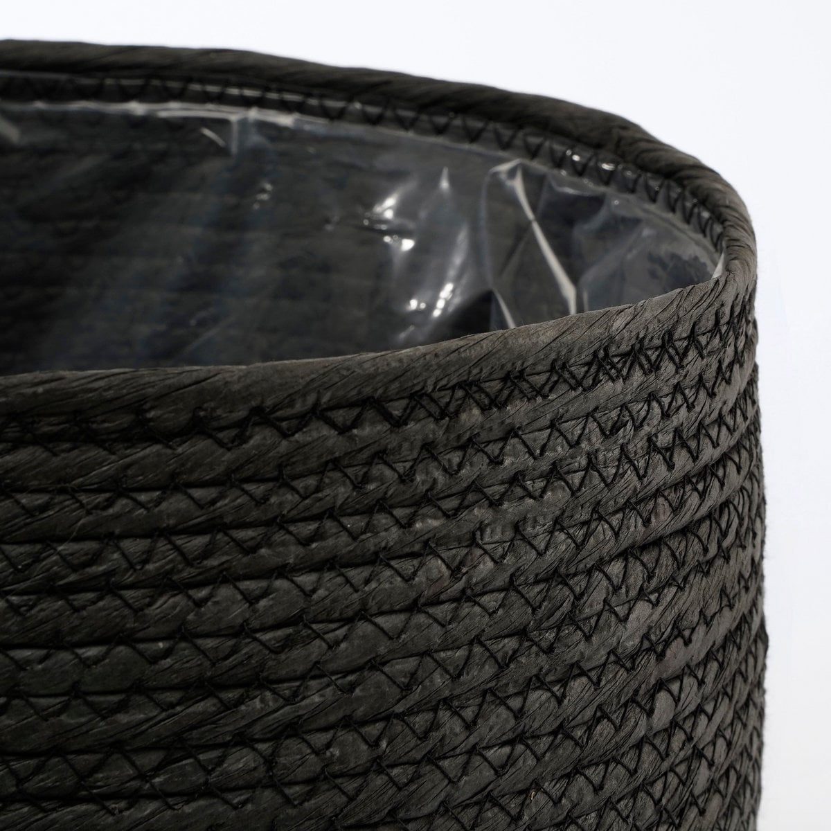 Jorck mand, zwart, 24 × Ø 26 cm