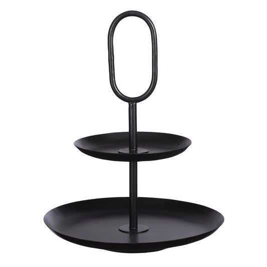 Etagère Rama zwart 2 lagen 36 x 28 cm