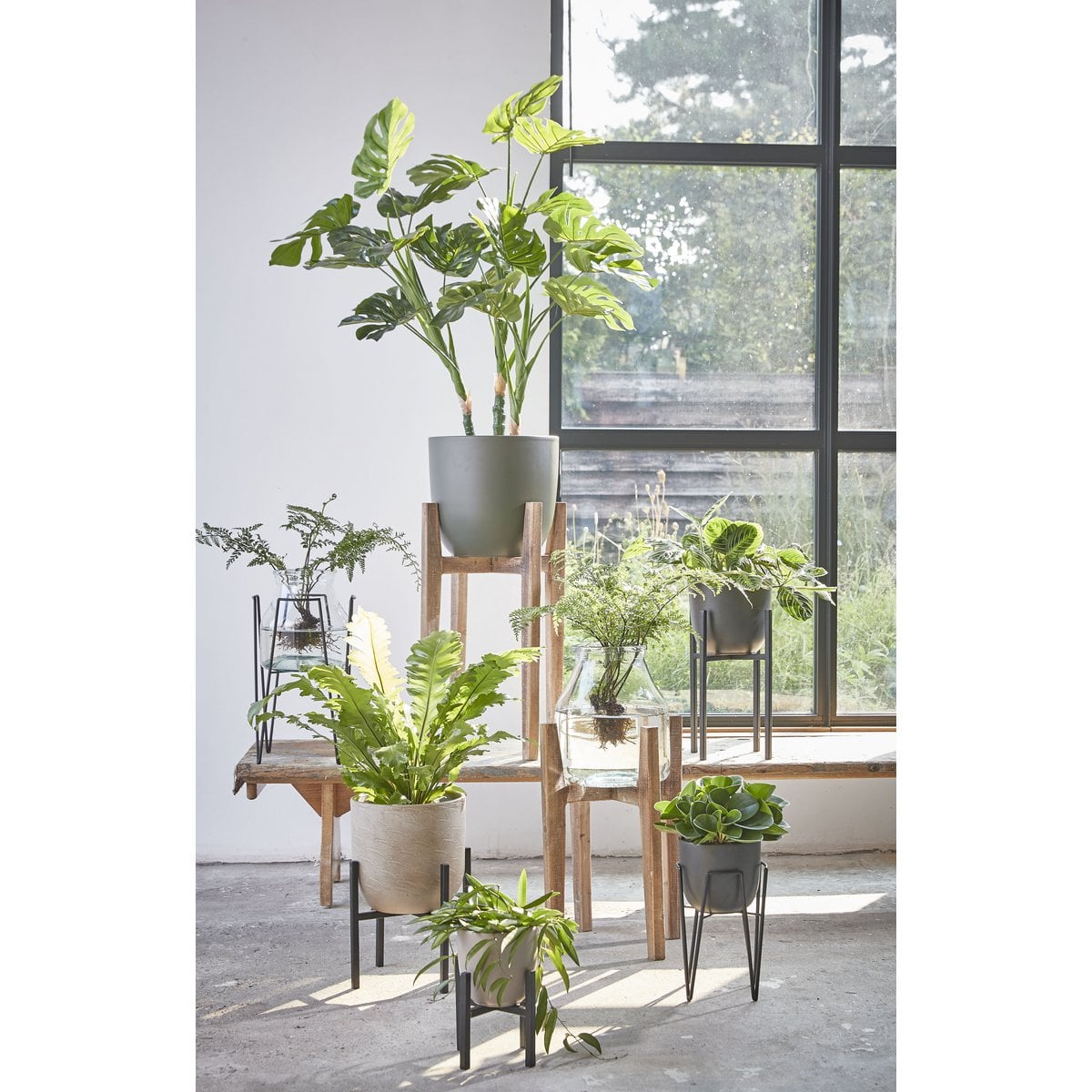 Monstera kunstplant, 100 cm
