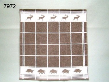 Hert/wild zwijn keukendoek, 50 x 50 cm