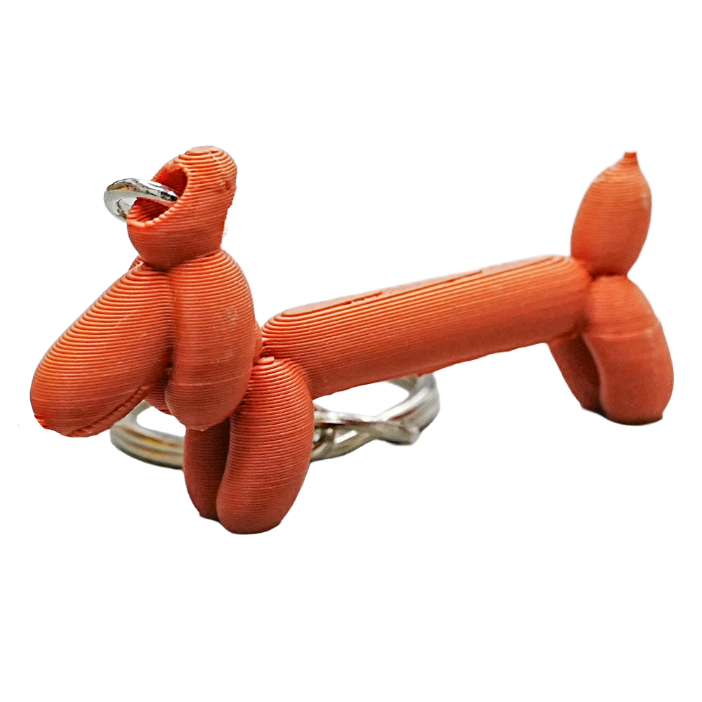 Wiener ballonhond sleutelhanger