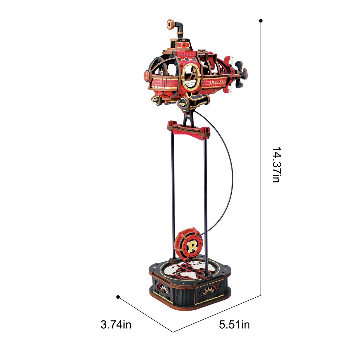 Houten bouwpakket Sea Adventurer, pendulum 36,5 cm