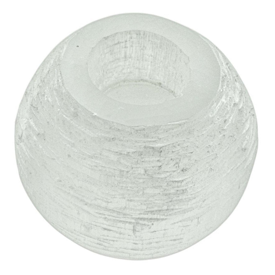 Seleniet waxinelichthouder bol, ca. 8 cm