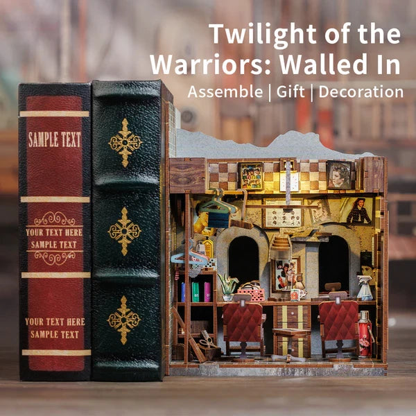 Twilight of the Warriors: Walled In book nook, 18 × 11 × 23 cm