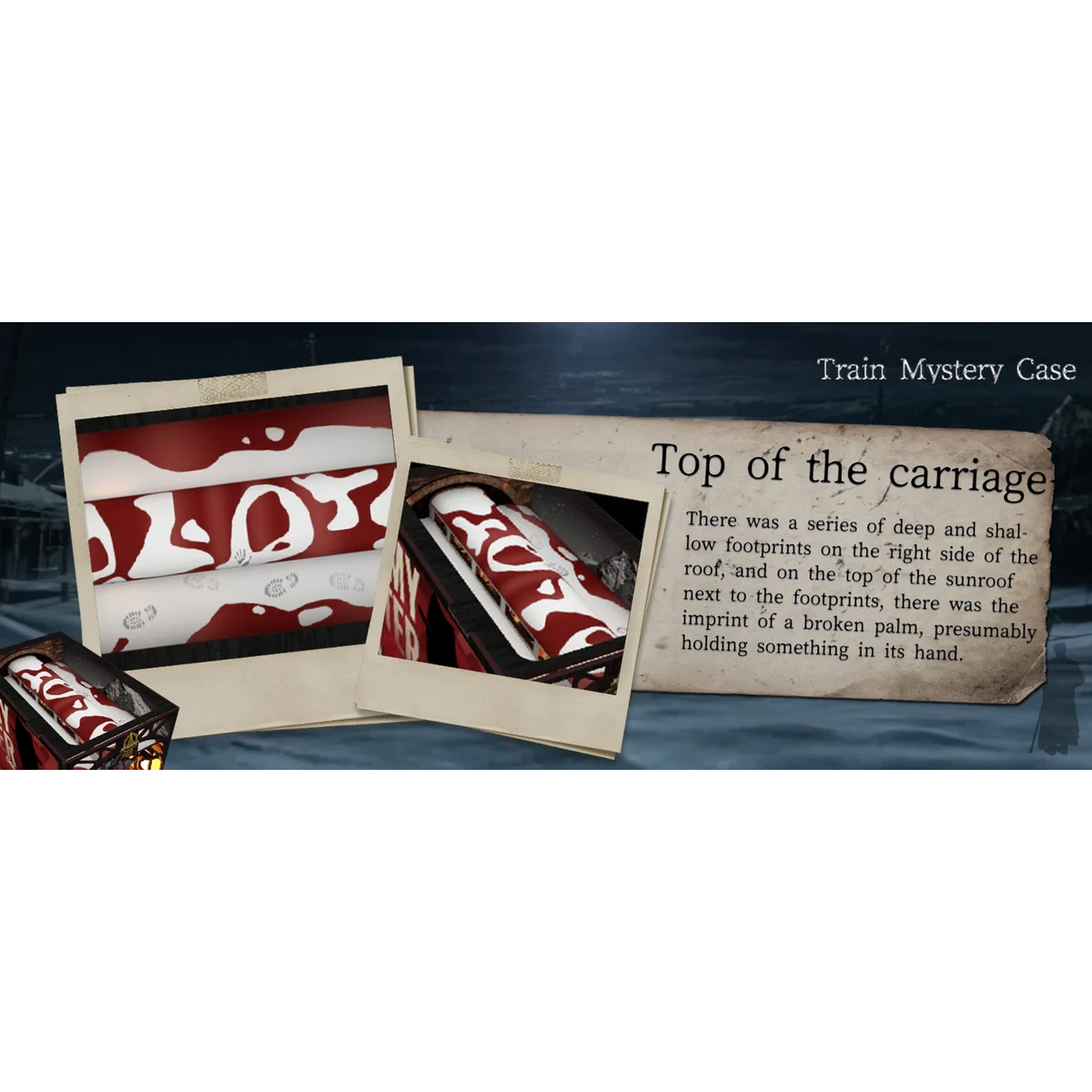 Train Mystery Case book nook, 18 × 11 × 23 cm