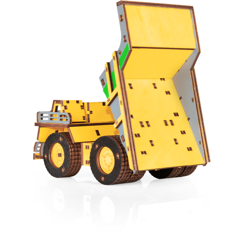 Hybride Mining Dump Truck Belaz-7513M houten 3D puzzel, 18 × 9 × 10 cm