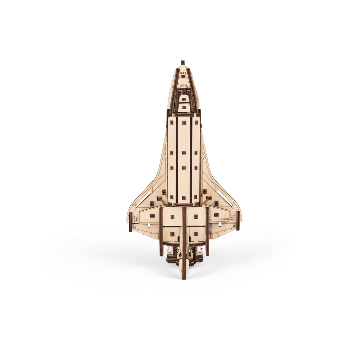 Space Shuttle mechanische houten puzzel, 33,5 × 22,3 × 17 cm