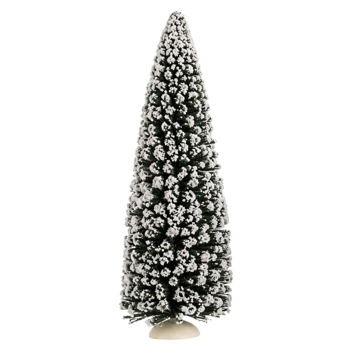 Kerstdorp besneeuwde dennenbomen set, 21 stuks, verschillende hoogtes