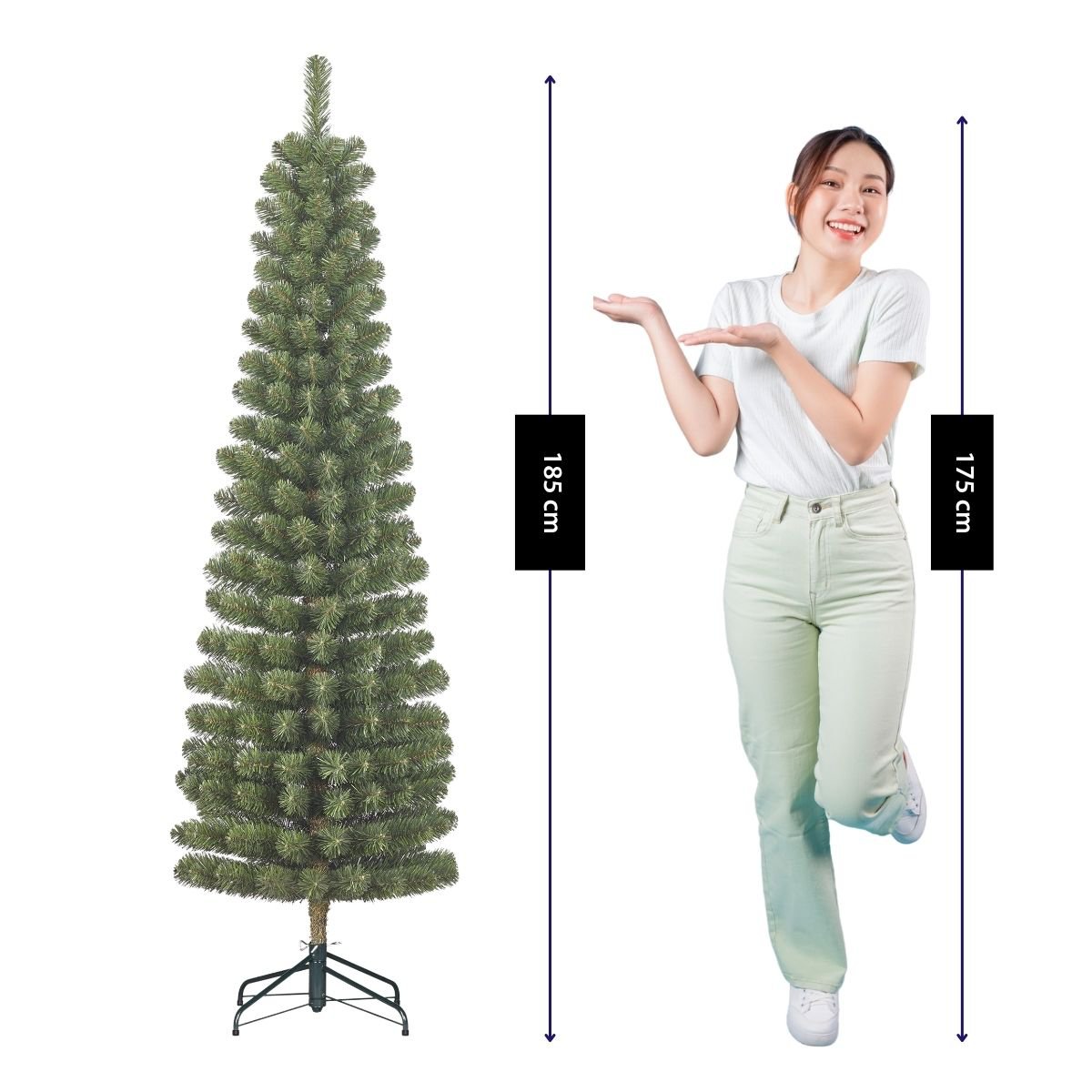 Charlton kunstkerstboom, 185 cm, Ø 53 cm