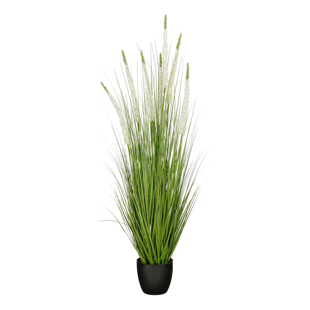 Eremurus kunstgras met pot, groen en wit, 140 cm