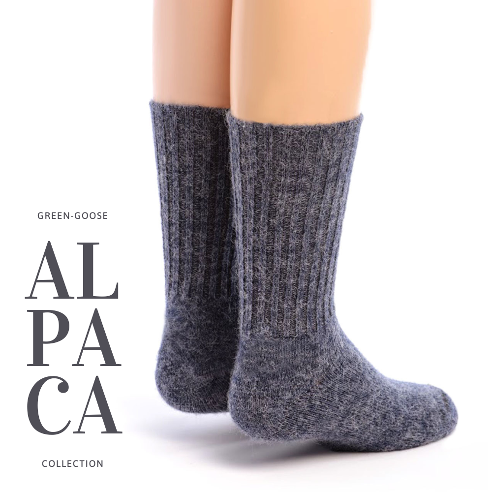 Alpaca sokken reliëf, 4 paar