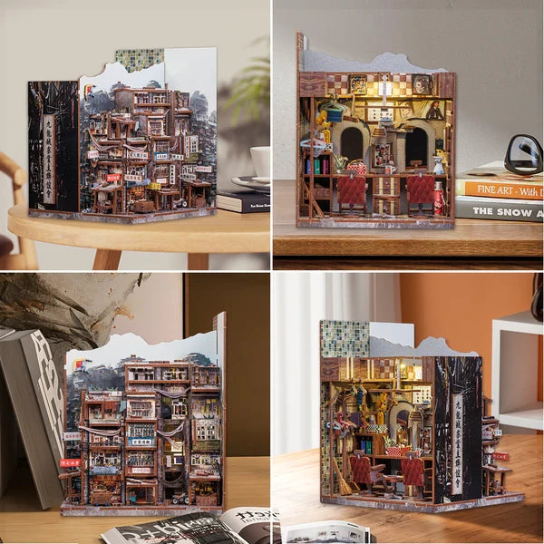 Twilight of the Warriors: Walled In book nook, 18 × 11 × 23 cm