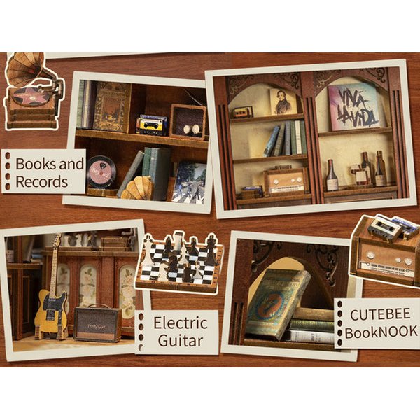 Book nook The Secret Rhythm, 23 cm