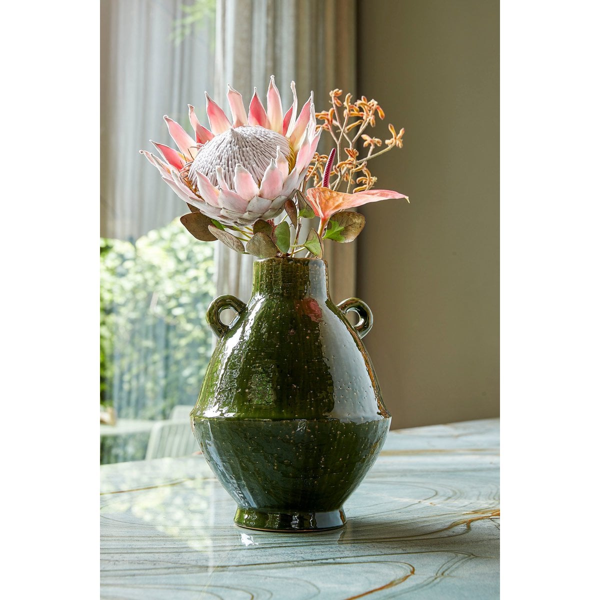 Mica Decorations Elena Vaas – Keramiek Groen
