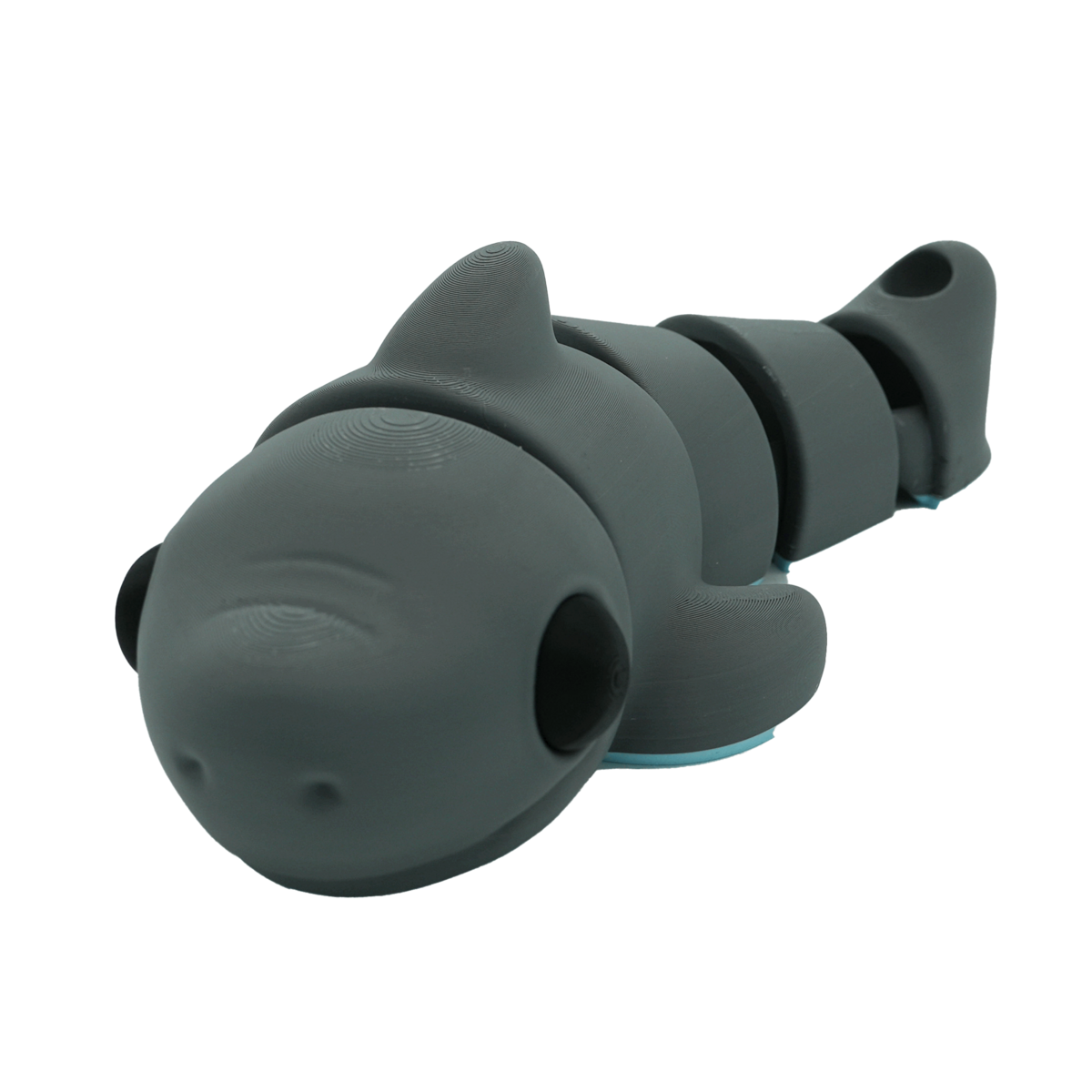 Haai flexibel beeldje, 25 cm