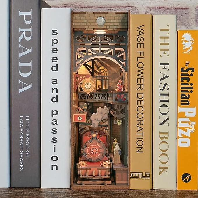DIY book nook the steam age bookend, 24,5 cm