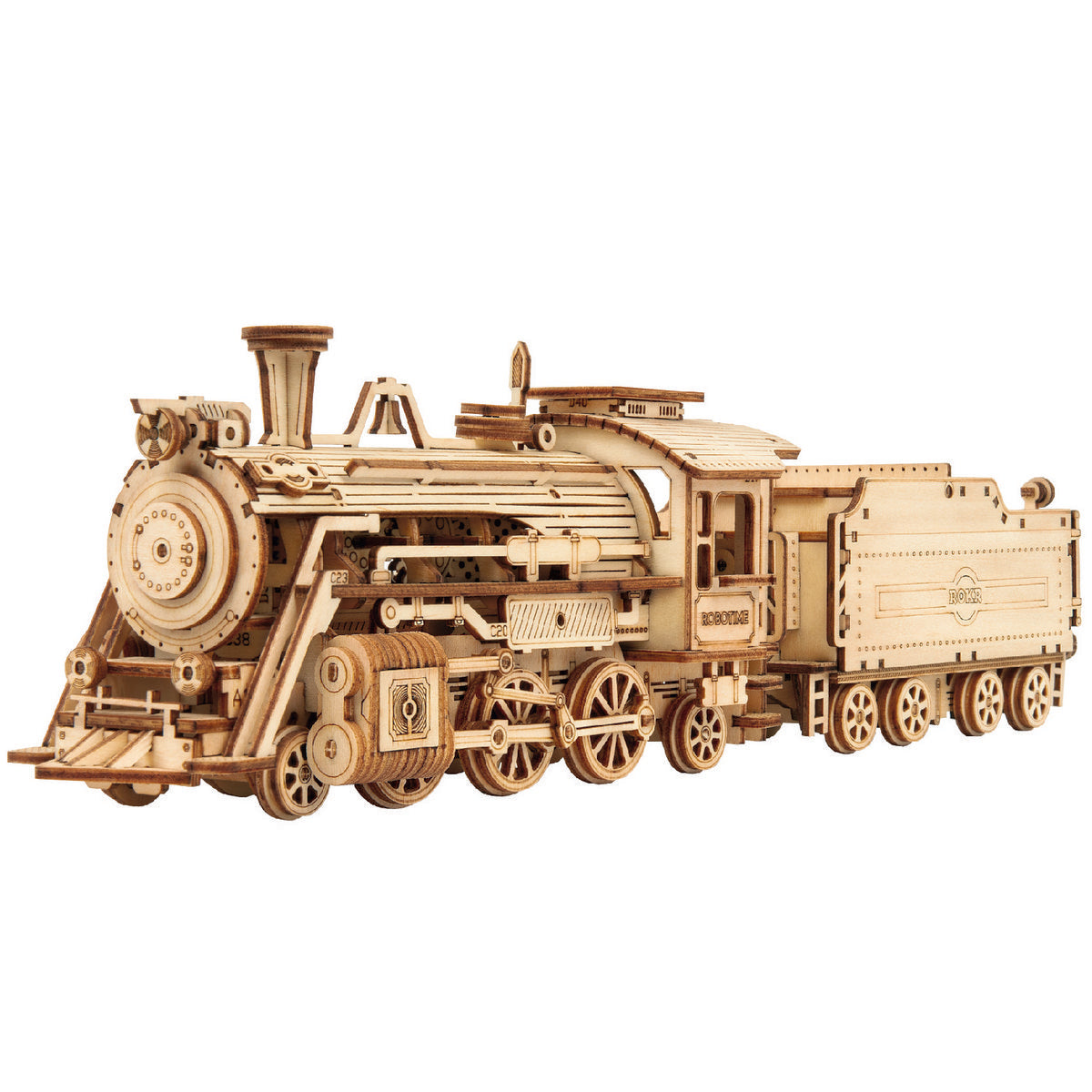 3D houten puzzel Prime Steam Express trein 30,7 × 6,7 × 8,2 cm – 308 stukjes