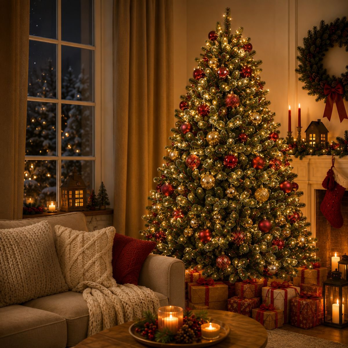 Forest frosted kunstkerstboom, 120 cm