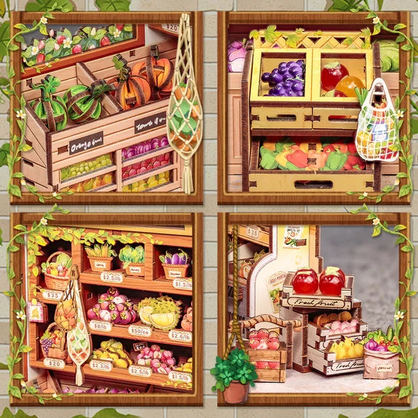 The Green Grocery miniatuurhuisje, 16,2 × 15,8 × 20,6 cm