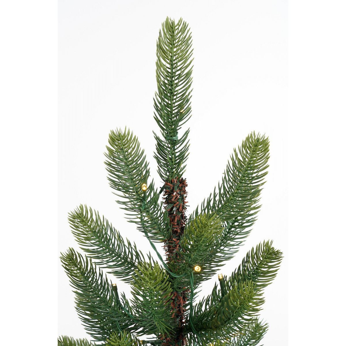Nagoya set van 2 kunstkerstbomen en kerstkrans met verlichting, 90 cm, Ø 45 cm