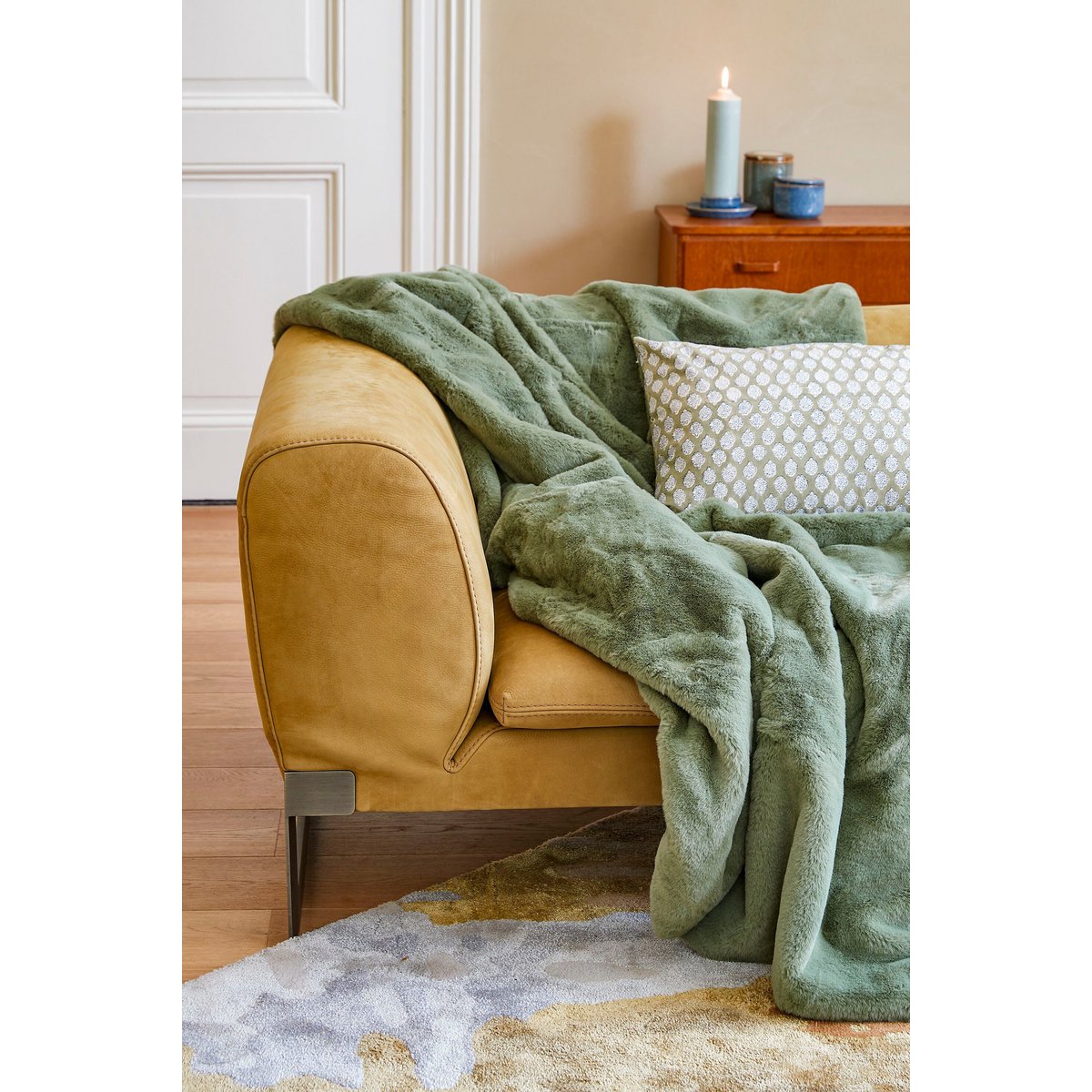 Mica Decorations Bronte Plaid – Fleece Donkergroen (150 x 200 cm)
