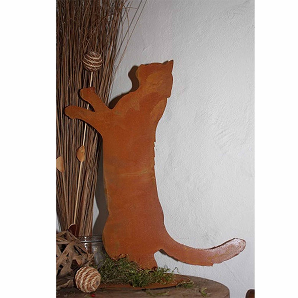 Roestkleurige kat Feline op bodemplaat, 40 cm