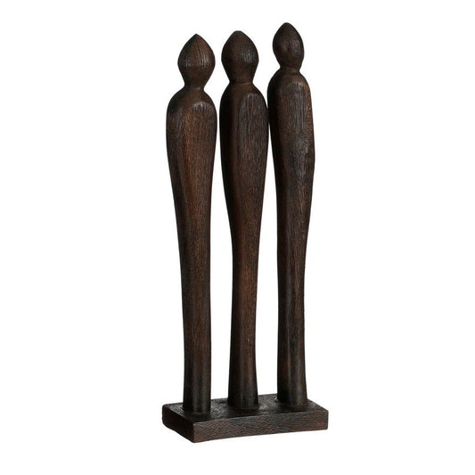 Pegara woondecoratie, mangohout, bruin, 7 × 13 × 35 cm