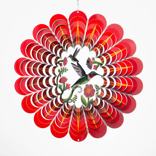 Windspinner Spin Art RVS Kolibrie Ø 30 cm