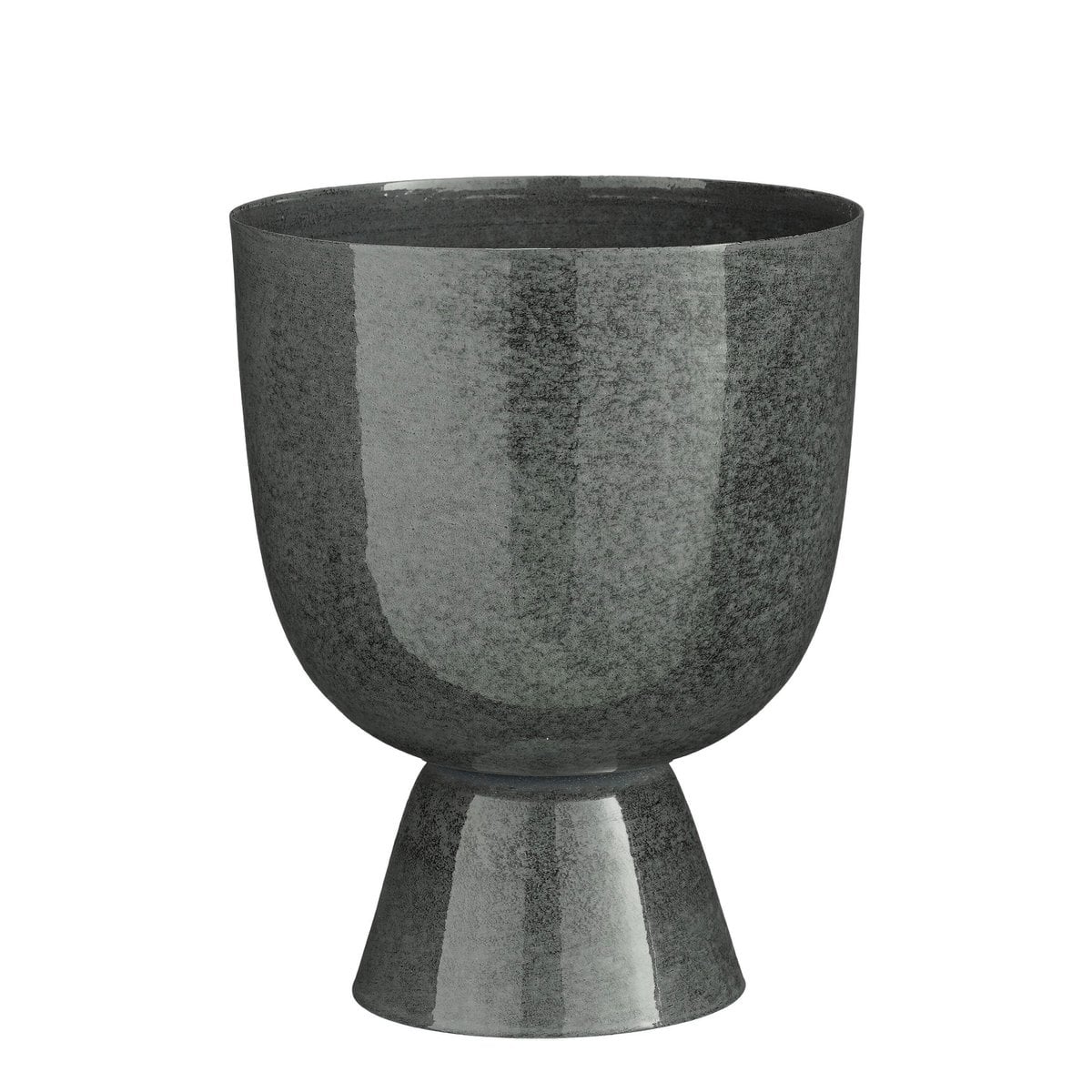 James bloempot op voet, grijs, Ø 22 × 27.5 cm