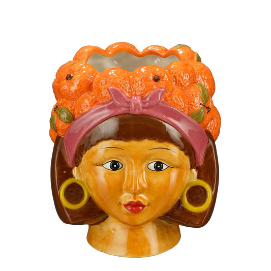 Funny bloempot oranje, 20 × 20 × 22 cm