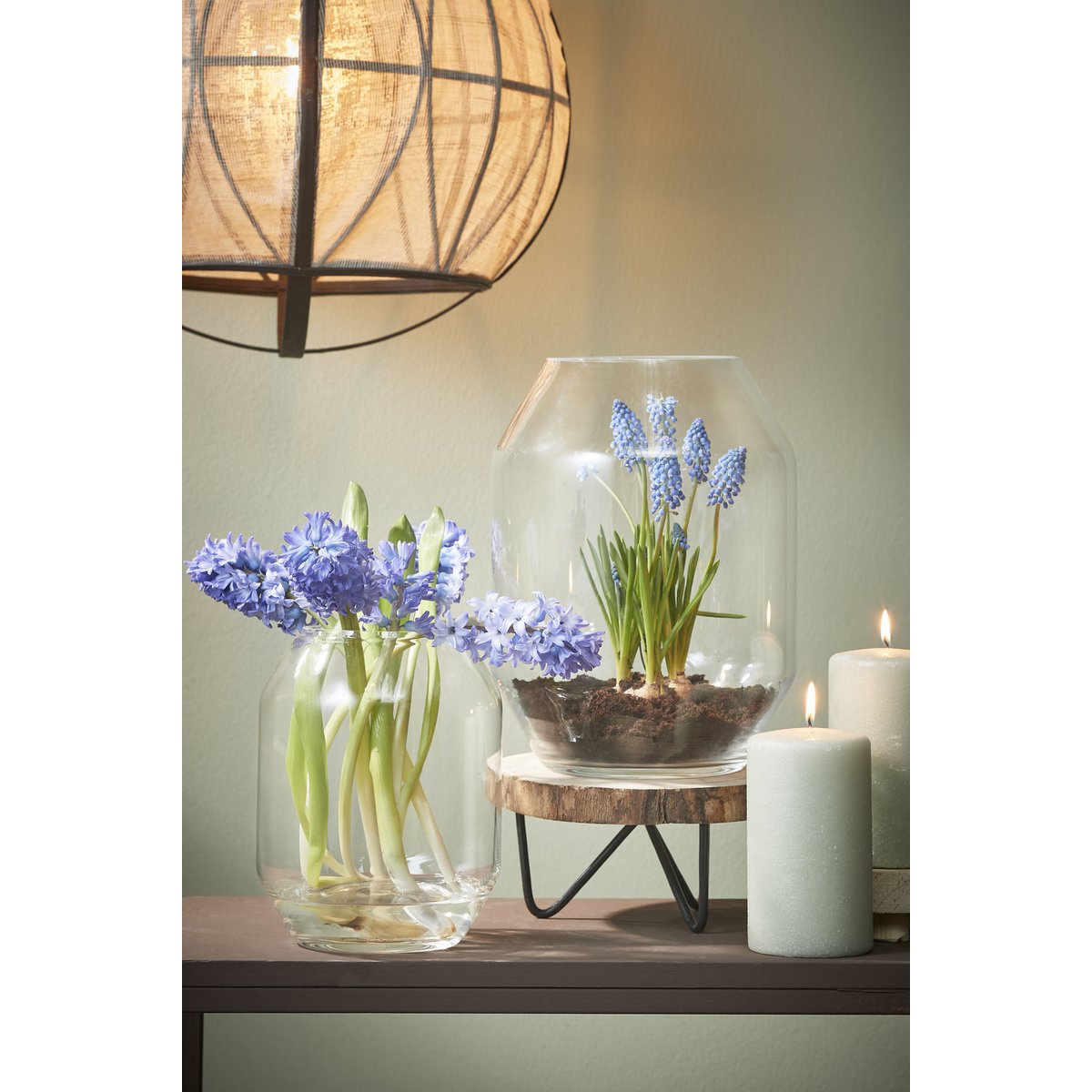 Mica Decorations Dali Vaas – Glas Transparant (H33 x Ø25 cm)
