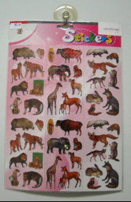 Wilde dieren stickers – stickervel met safari dieren