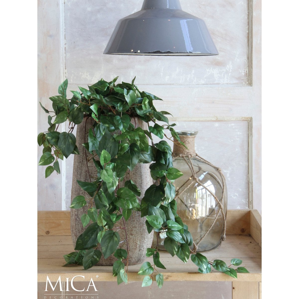 Scindapsus, hangende kunstplant, 80 cm