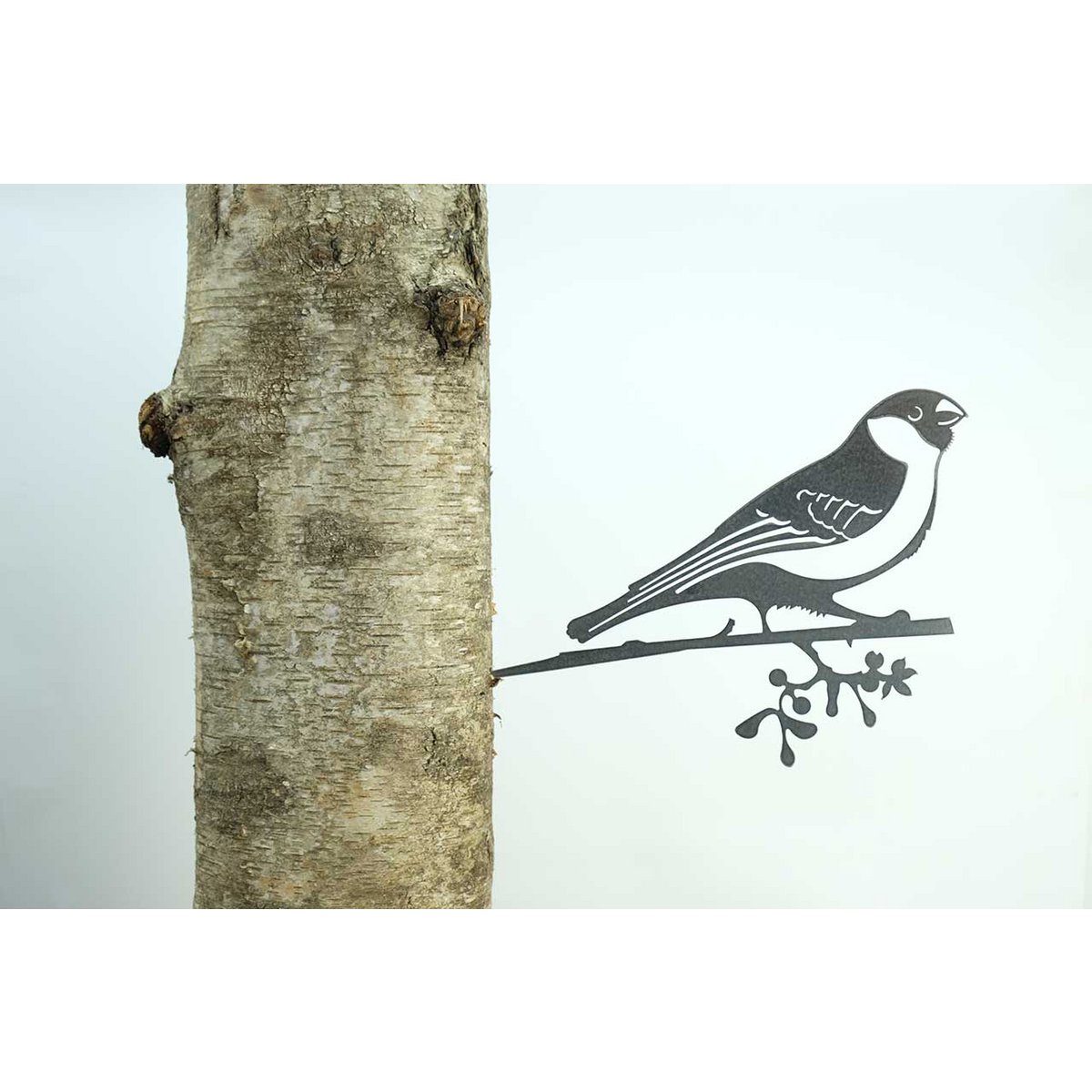 Geluksvogel goudvink metalen boomornament – tuindecoratie vogel