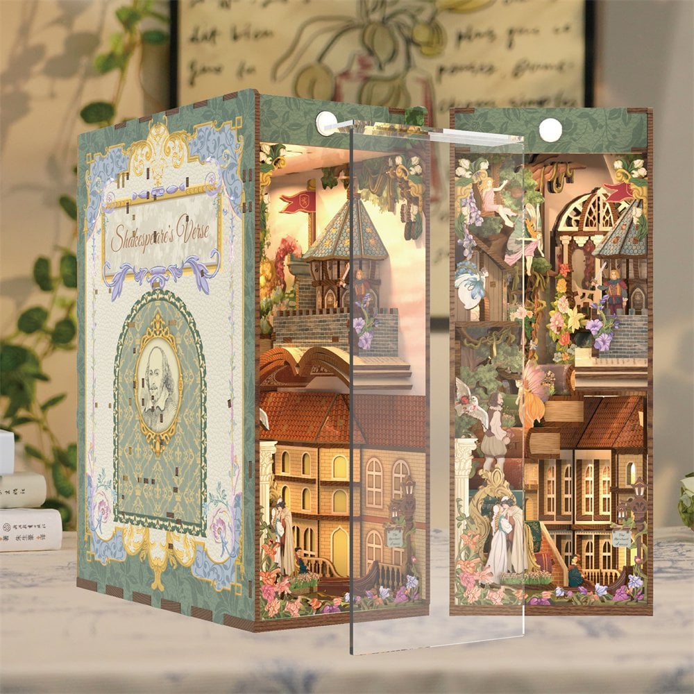 DIY book nook Shakespeare's Verse, 24,5 cm