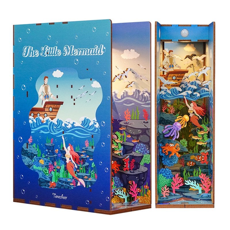 DIY book nook The Little Mermaid bookend, 24,5 cm