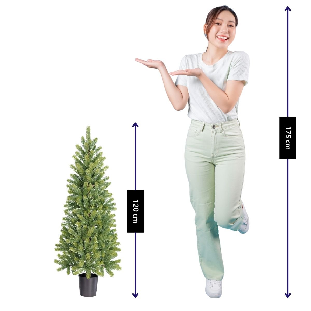 Nagoya kunstkerstboom, 120 cm, Ø 60 cm